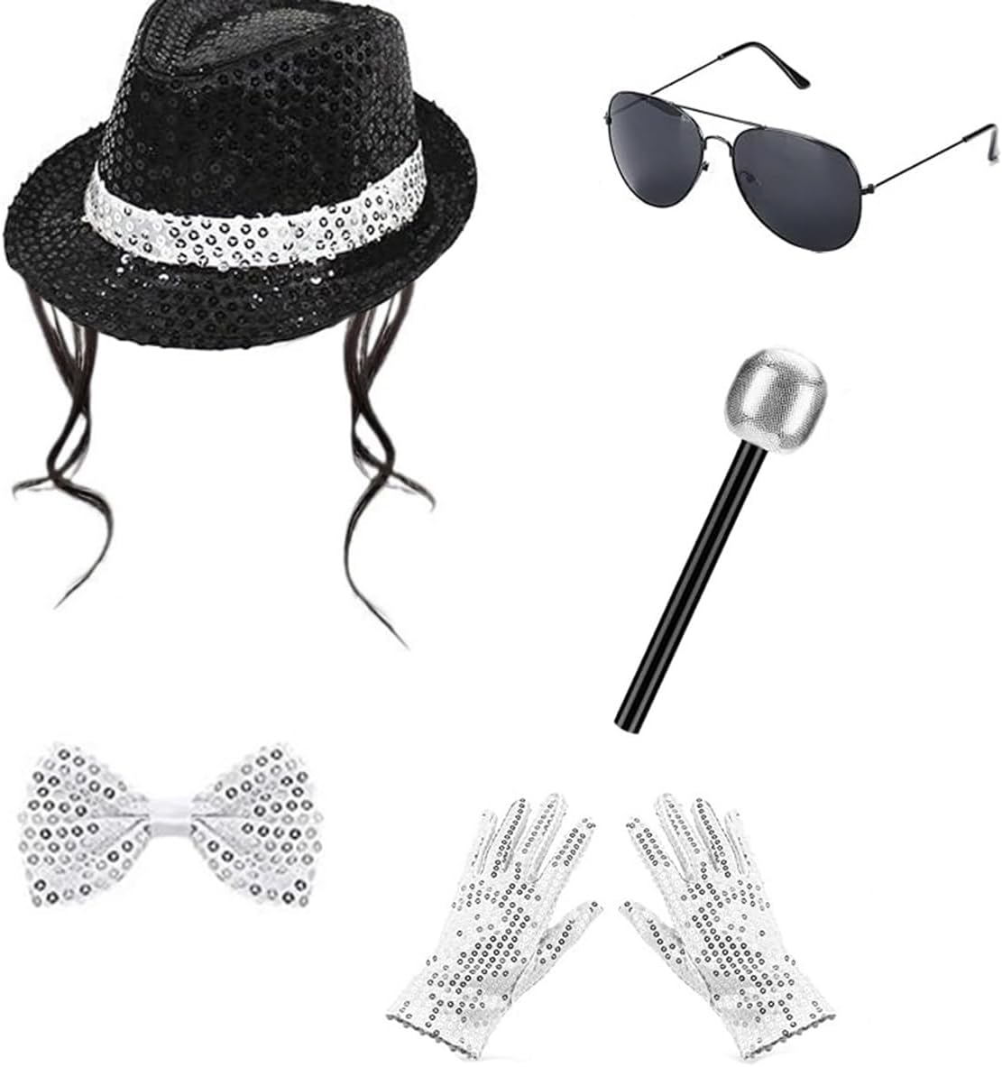 Men'S Accessories In The 80S - Erkek Dans Yıldızı Kostümü Cadılar Bayramı