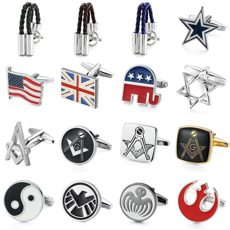 Men'S Accessories High End - Klasik erkek fransız gömlek kol düğmeleri
