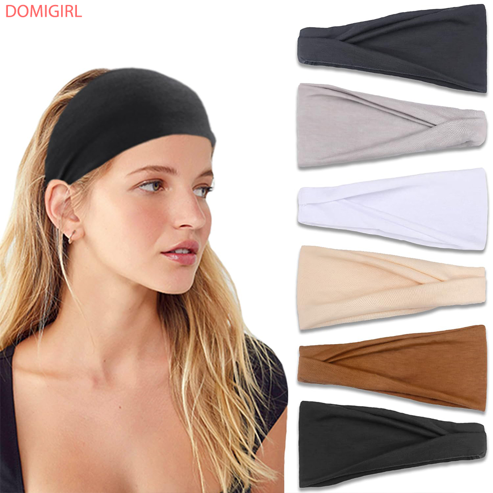 Men'S Yoga Accessories - Yeni düz renk elastik saç bandı