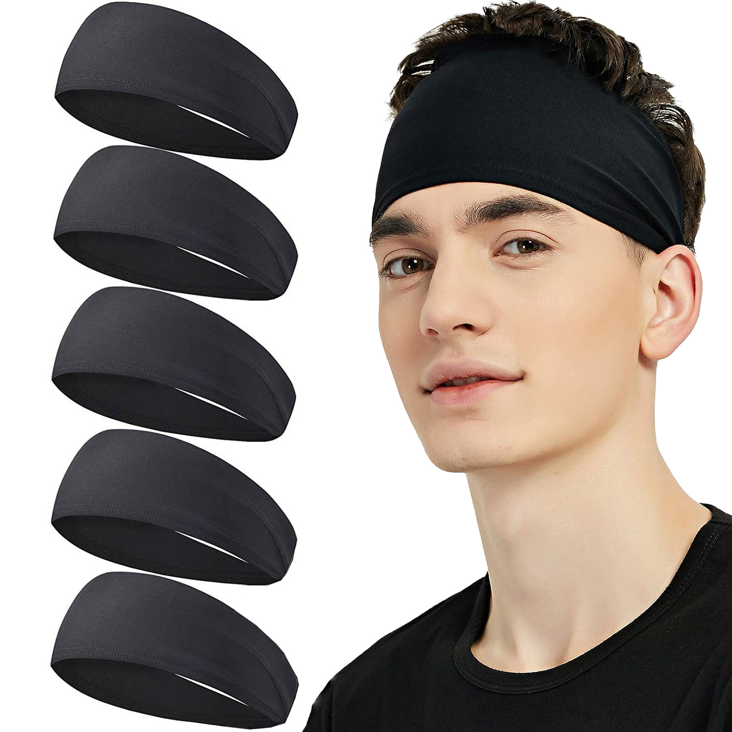 Men'S Yoga Accessories - Erkekler kadınlar için ter bandı elastik