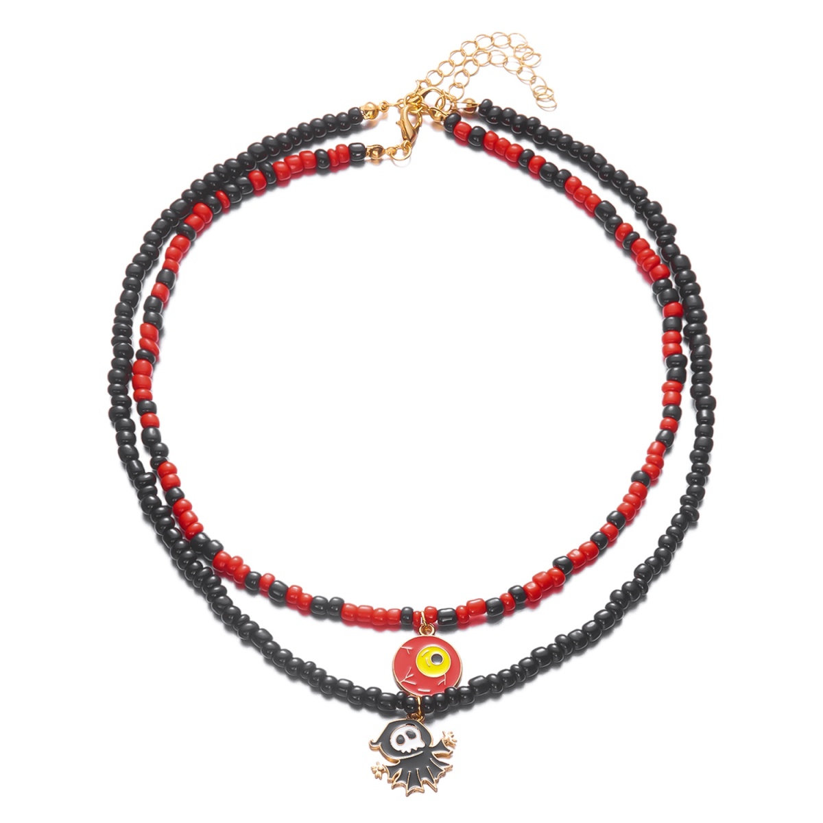 Men Accessories Evil Eye - Çift Katmanlı Nazar Kolye Kolye Cadılar