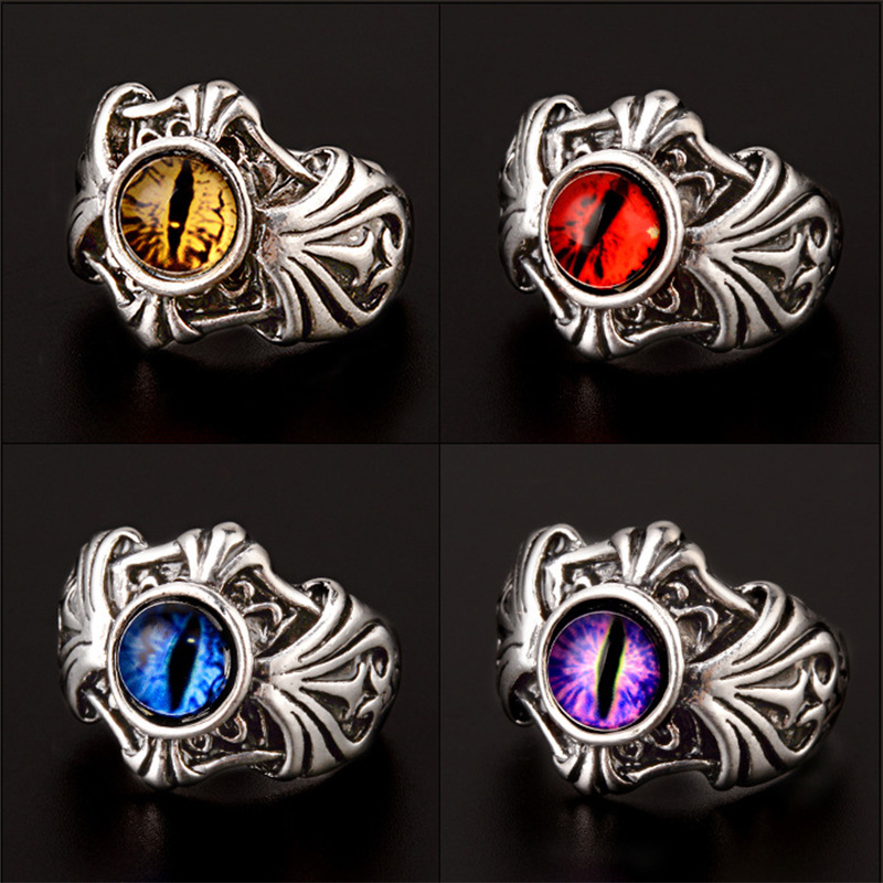 Men Accessories Evil Eye - Retro Vines erkekler için nazar yüzük