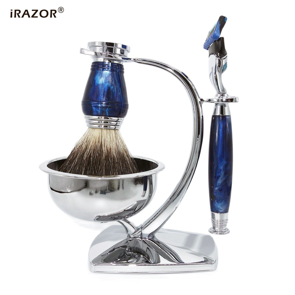 Men Accessories Combo Gift - IRAZOR yeni Royalblue 5-Layer Fusion güvenlik