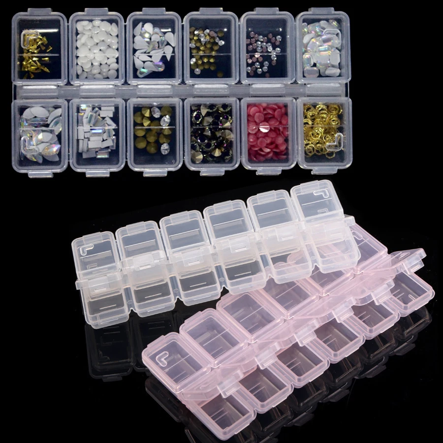 Men'S Accessories Drawer Organizer - 12 Bölmeli Plastik Rhinestone Düzenleyici Kutu,