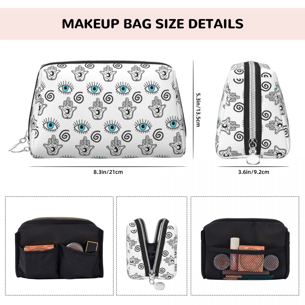 Nazar Hamsa Sembolü Makyaj Çan - Men Accessories Evil Eye incelemesi ve fiyatı