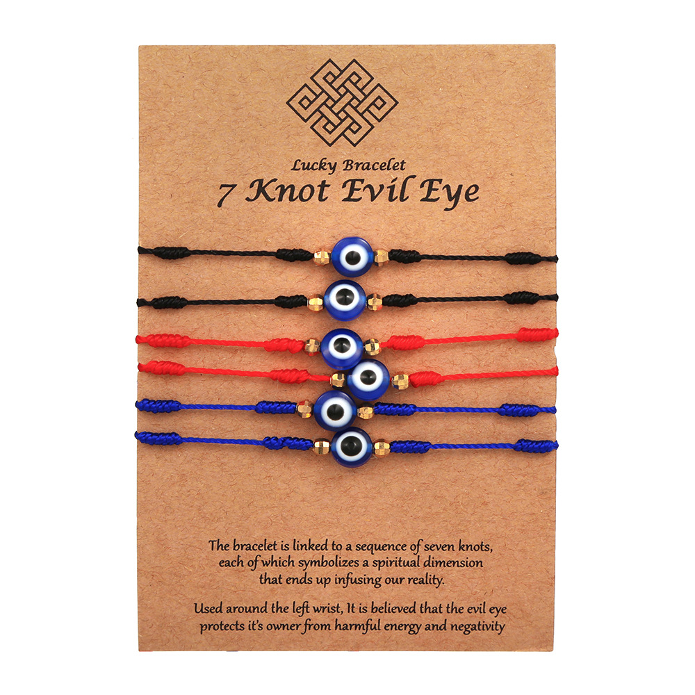 6 adet mavi nazar bilezik seti - Men Accessories Evil Eye incelemesi ve fiyatı
