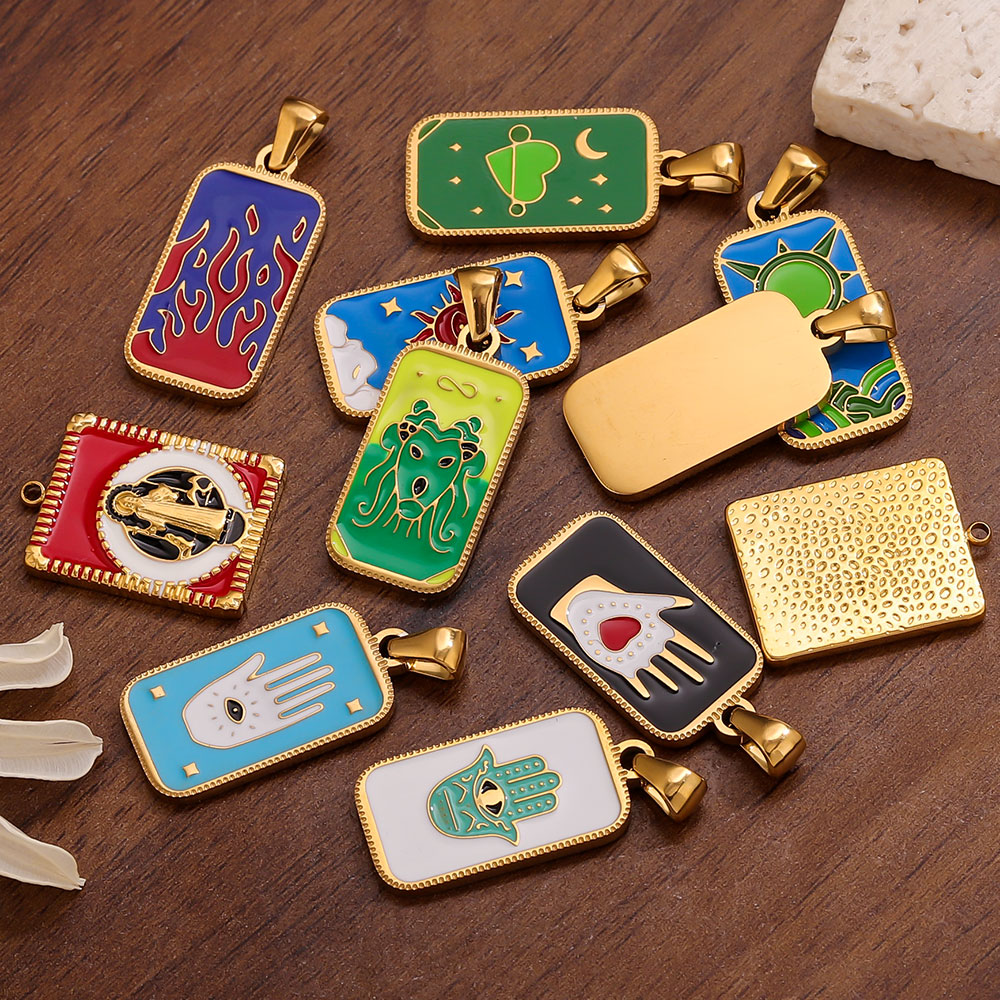 5 adet Paslanmaz Çelik Emaye T - Men Accessories Evil Eye incelemesi ve fiyatı