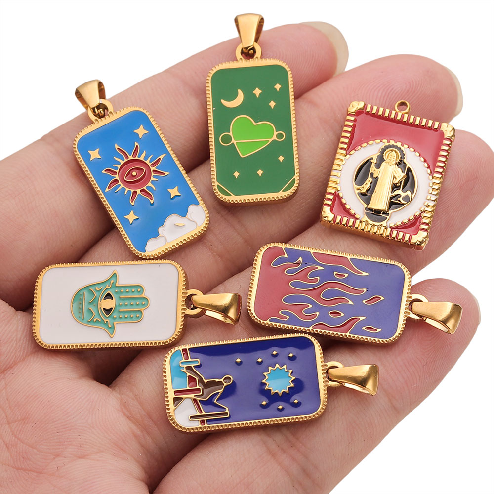 5 adet Paslanmaz Çelik Emaye T - Men Accessories Evil Eye incelemesi ve fiyatı