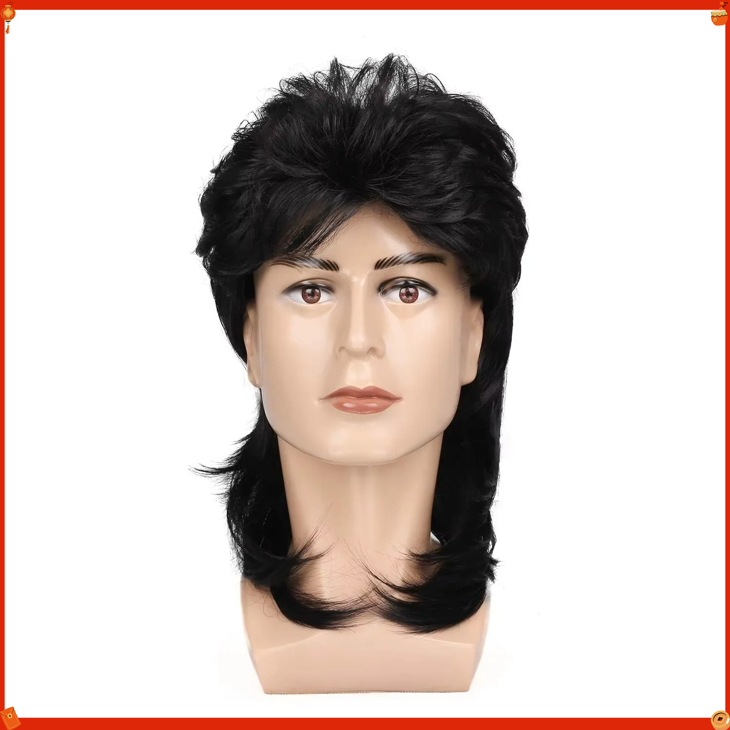 Sentetik Kefal Peruk Erkekler  - Men'S Accessories In The 80S incelemesi ve fiyatı