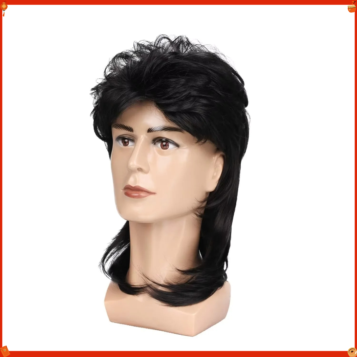Sentetik Kefal Peruk Erkekler  - Men'S Accessories In The 80S incelemesi ve fiyatı