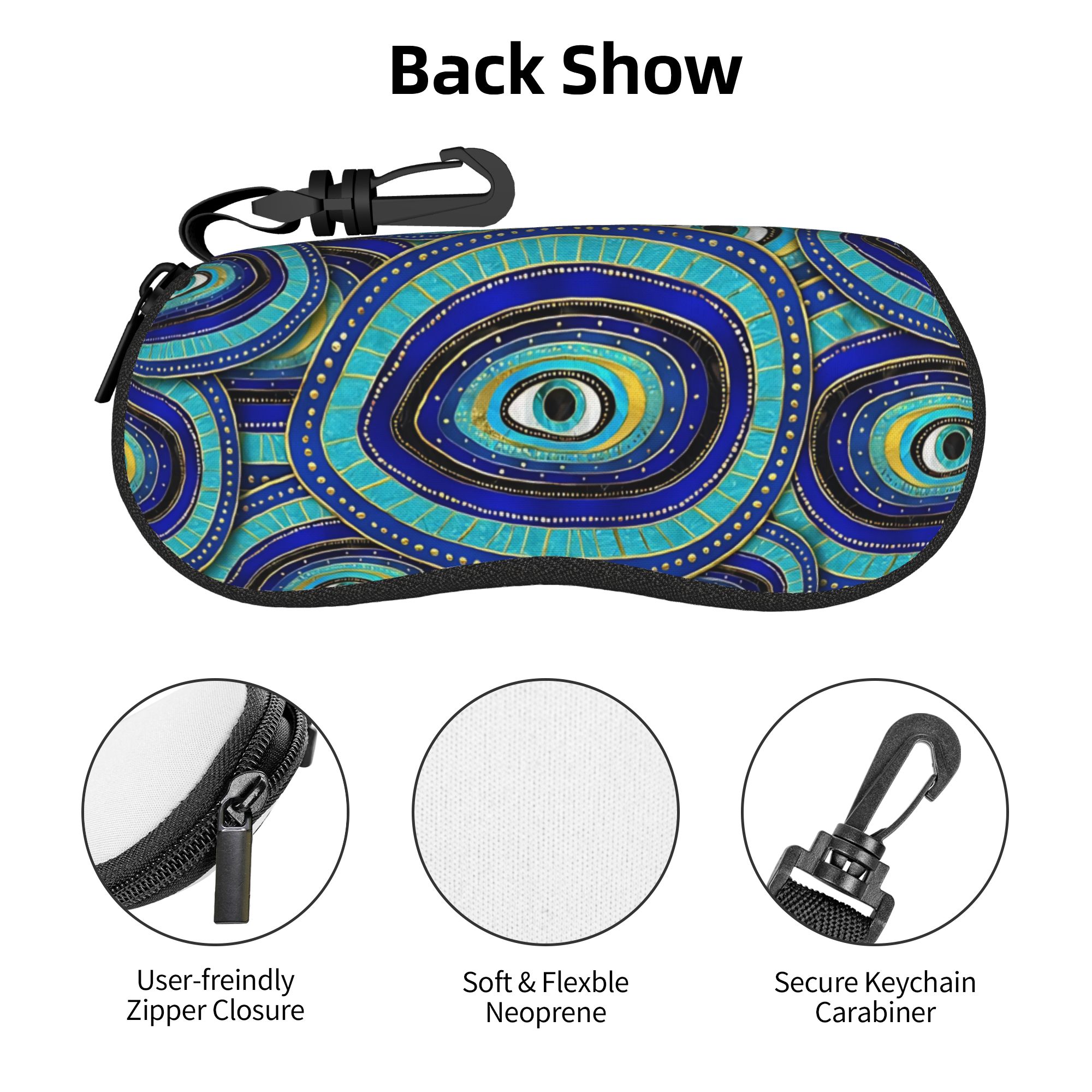 Nazar muska desenli gözlük kıl - Men Accessories Evil Eye incelemesi ve fiyatı