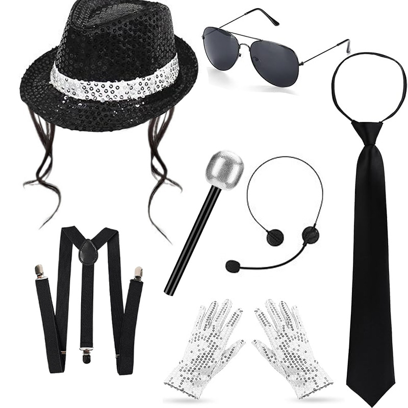 Michael Jackson Cosplay Aksesu - Men'S Accessories In The 80S incelemesi ve fiyatı