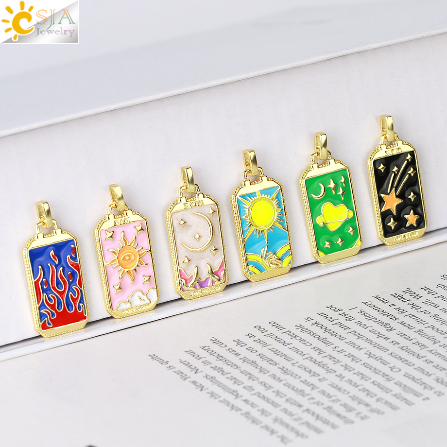 Emaye Tarot kartları kolye kol - Men Accessories Evil Eye incelemesi ve fiyatı