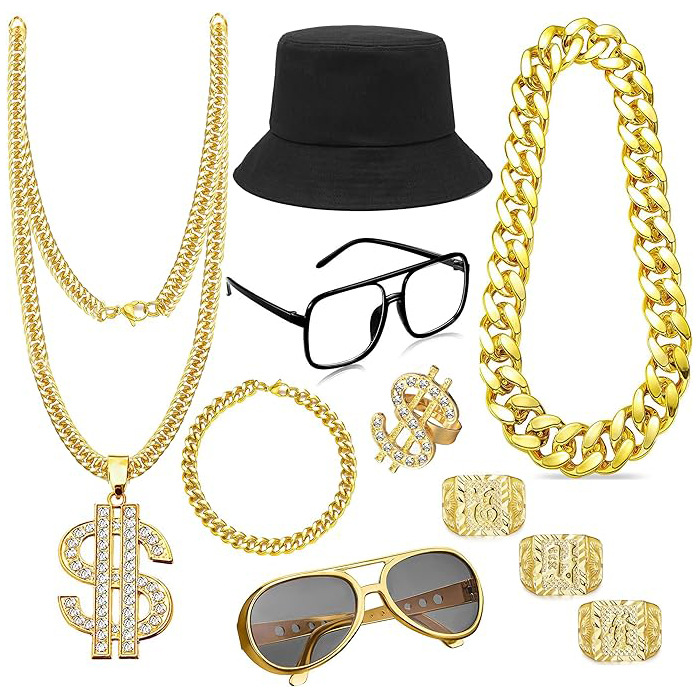 80'ler 90'lar Hip Hop Kostüm A - Men'S Accessories In The 80S incelemesi ve fiyatı