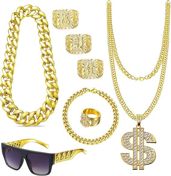 80'ler 90'lar Hip Hop Kostüm A - Men'S Accessories In The 80S incelemesi ve fiyatı